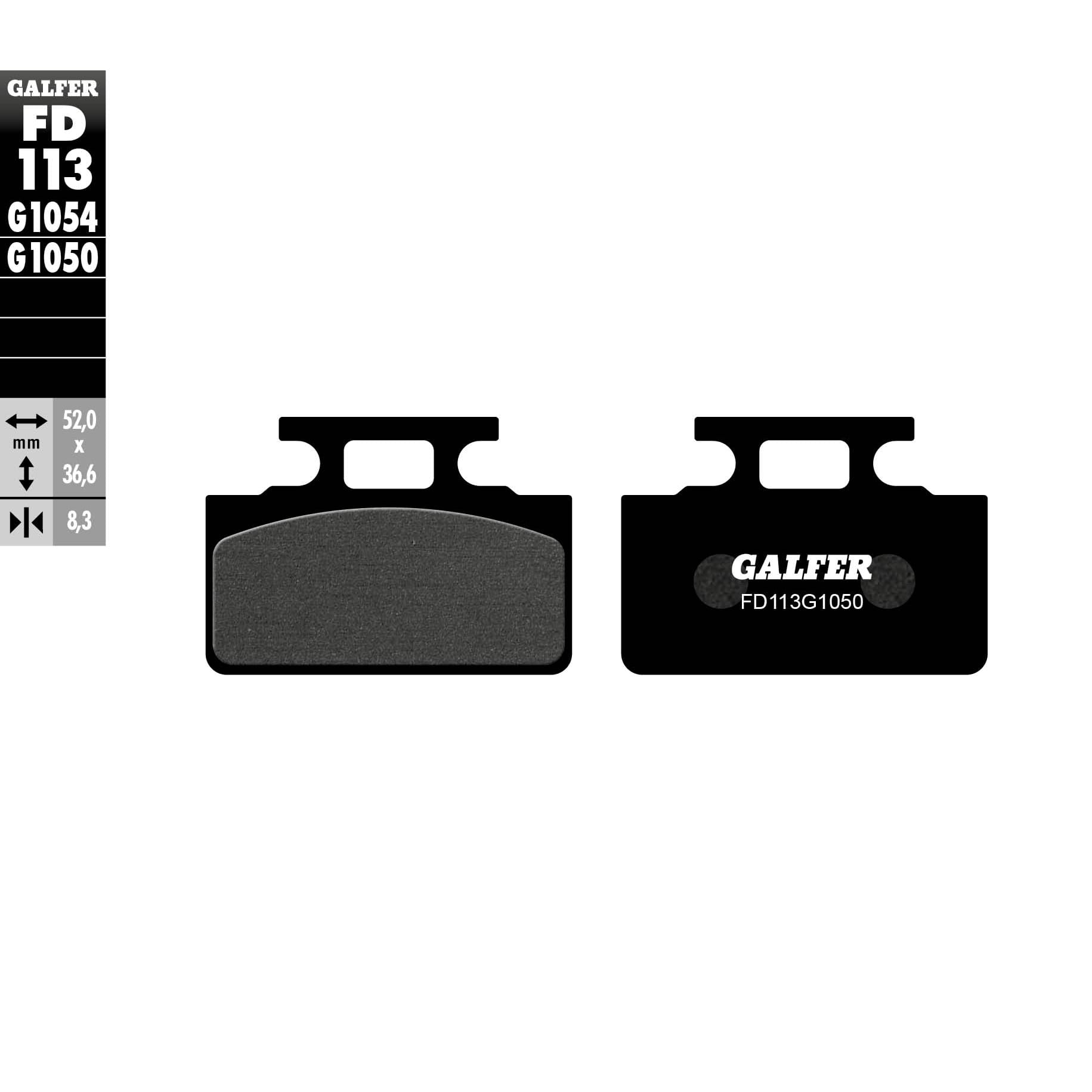 Предни/Задни мото накладки Galfer SCOOTER FD113G1050
