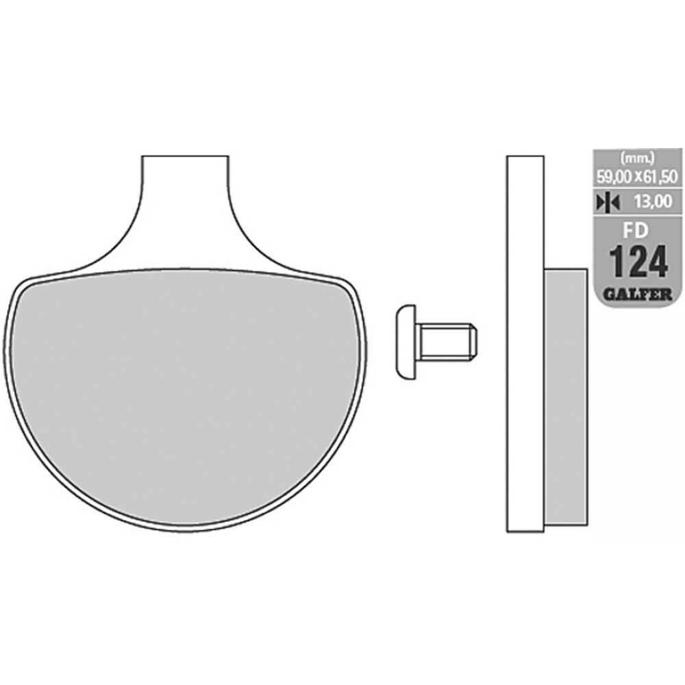 Предни мото накладки Galfer SEMI METAL FD124G1054