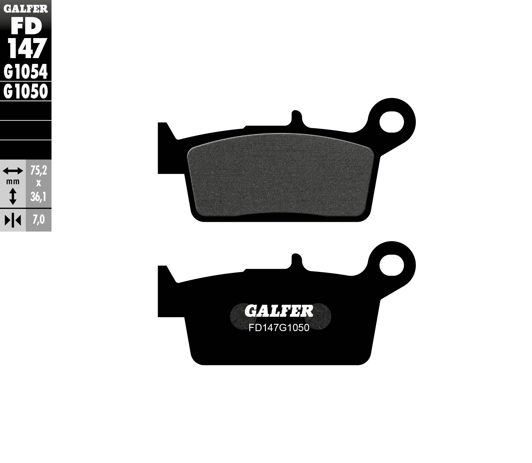 Предни мото накладки Galfer SCOOTER FD147G1050
