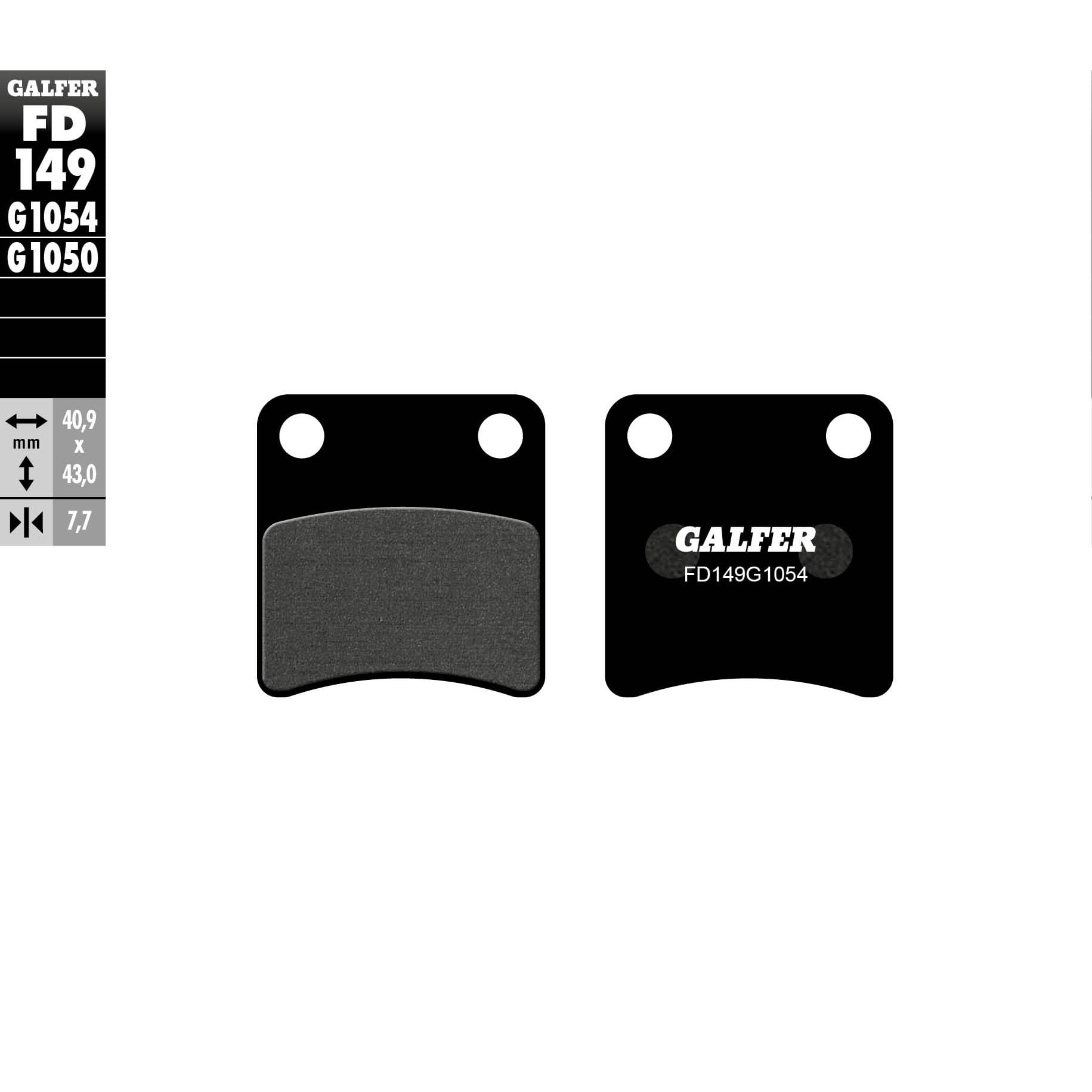 Предни мото накладки Galfer SEMI METAL FD149G1054