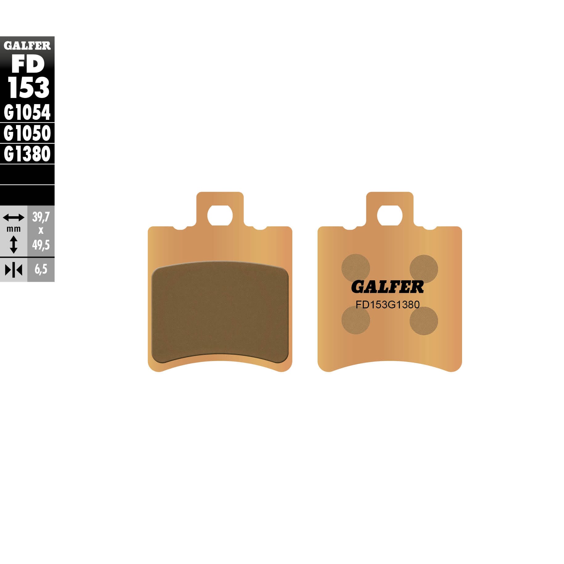 Предни/Задни мото накладки Galfer SINTERED SCOOTER FD153G1380