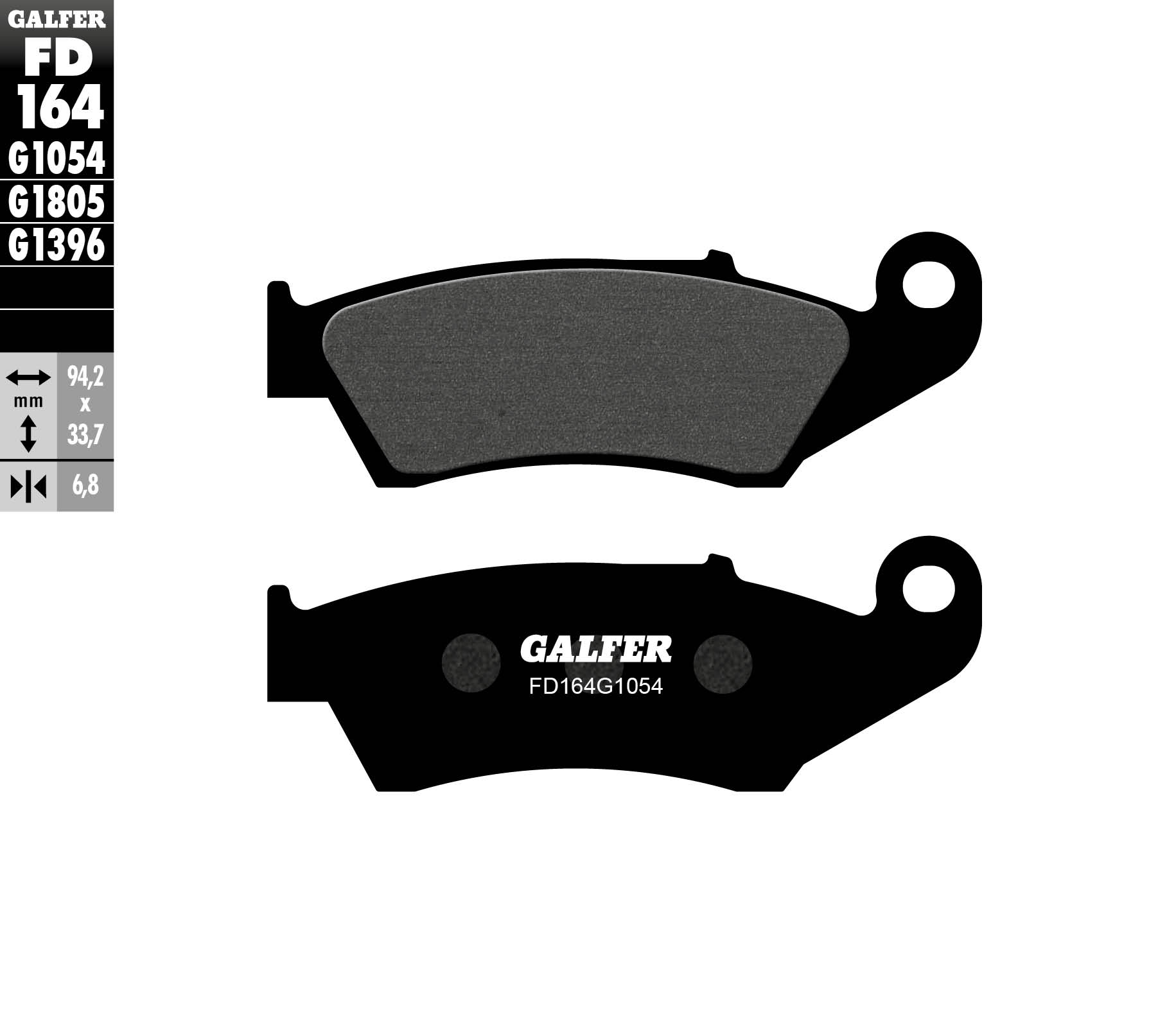 Предни мото накладки Galfer SEMI METAL FD164G1054