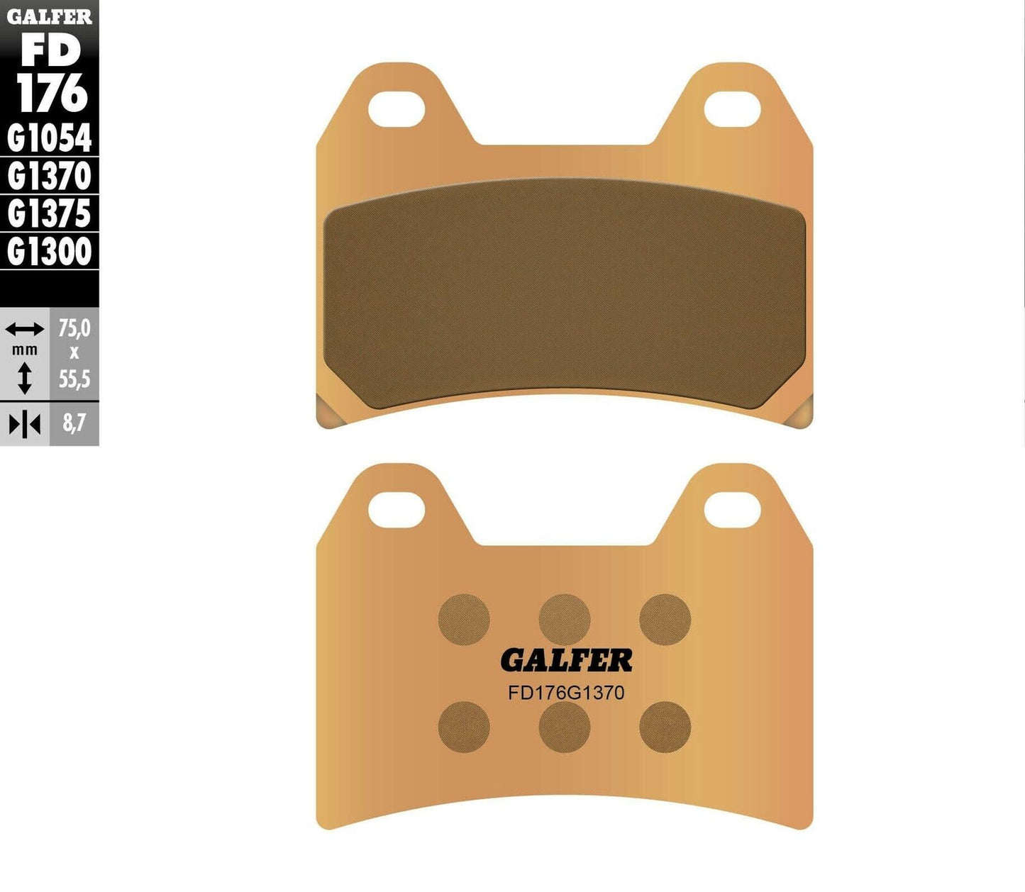 Предни мото накладки Galfer SINTERED COMPOUND FD176G1370