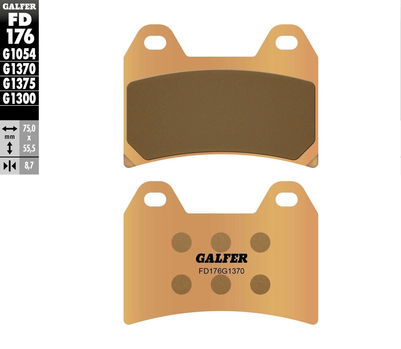 Предни мото накладки Galfer SINTERED COMPOUND FD176G1370
