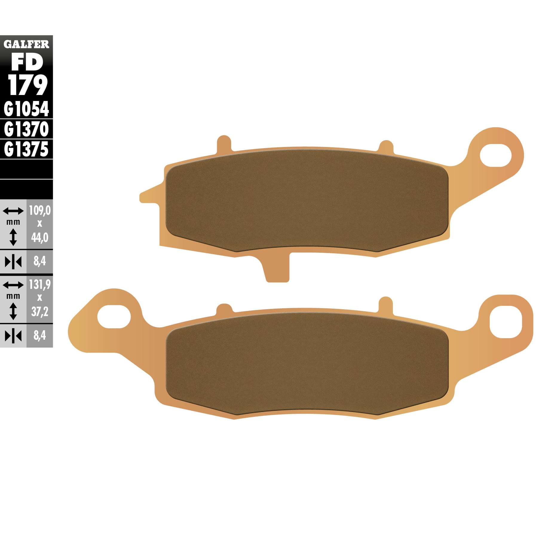 Предни мото накладки Galfer SINTERED COMPOUND FD179G1375