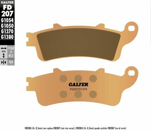 Предни/Задни мото накладки Galfer SINTERED COMPOUND FD207G1370
