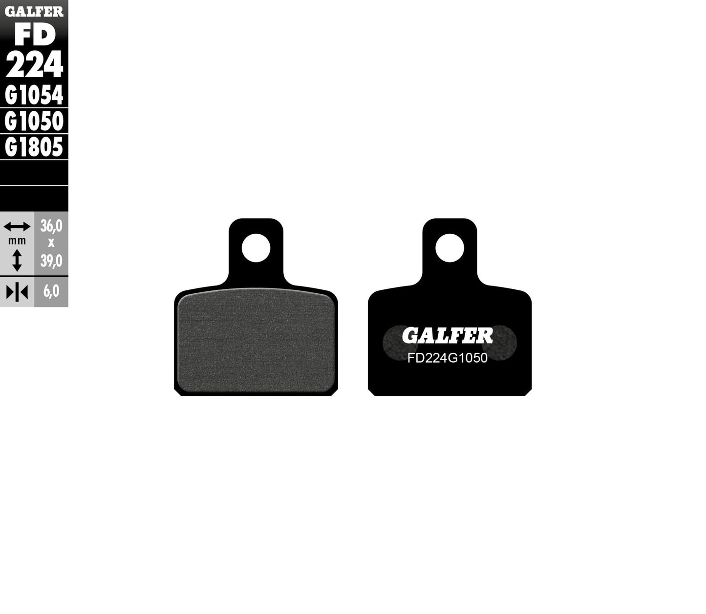 Предни/задни мото накладки Galfer FD224G1050