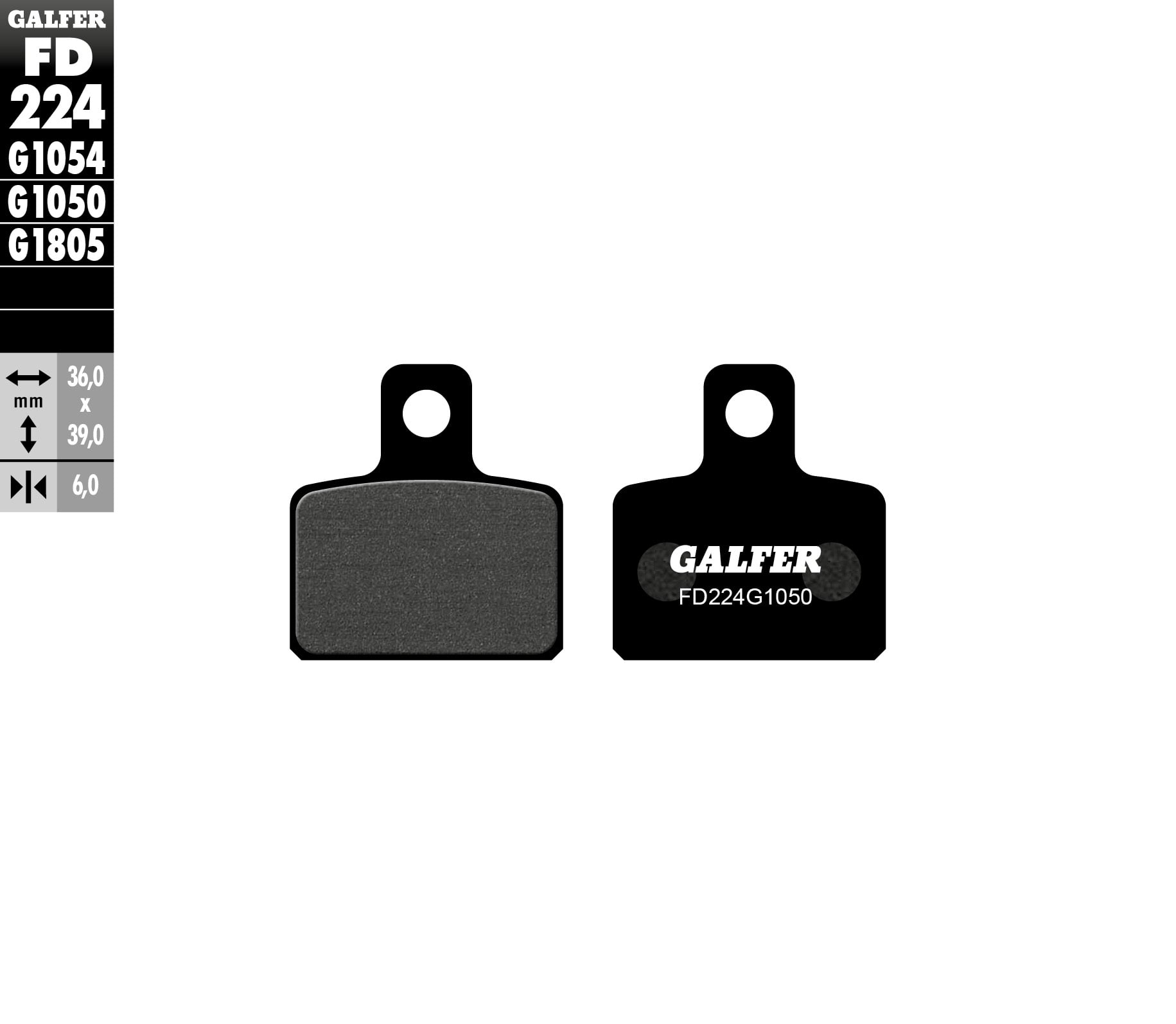 Предни/задни мото накладки Galfer FD224G1050