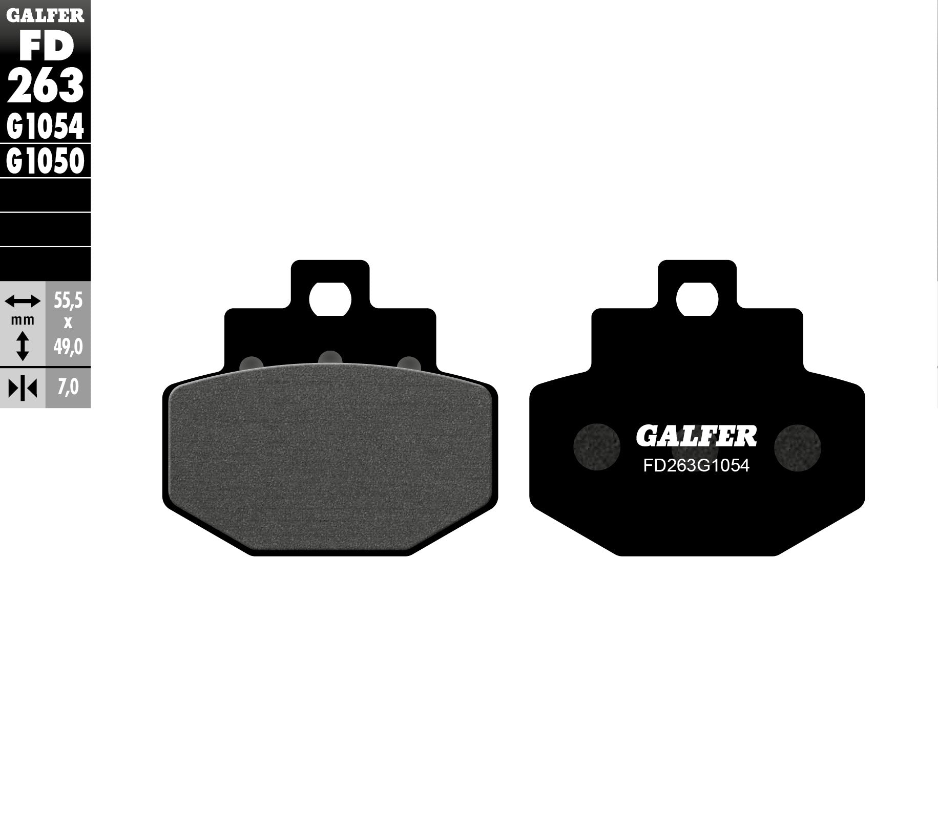Задни мото накладки Galfer SEMI METAL FD263G1054