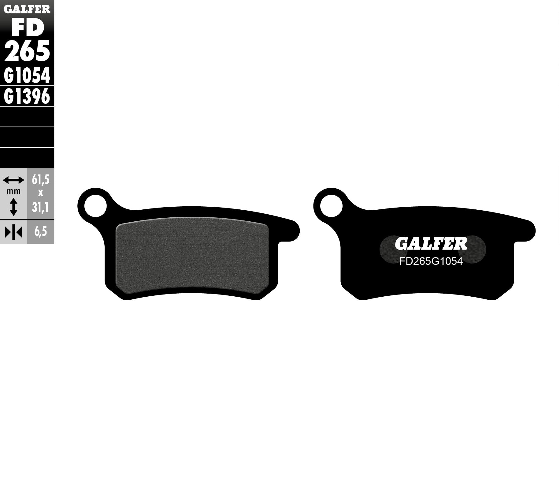 Предни/Задни мото накладки Galfer SEMI METAL FD265G1054