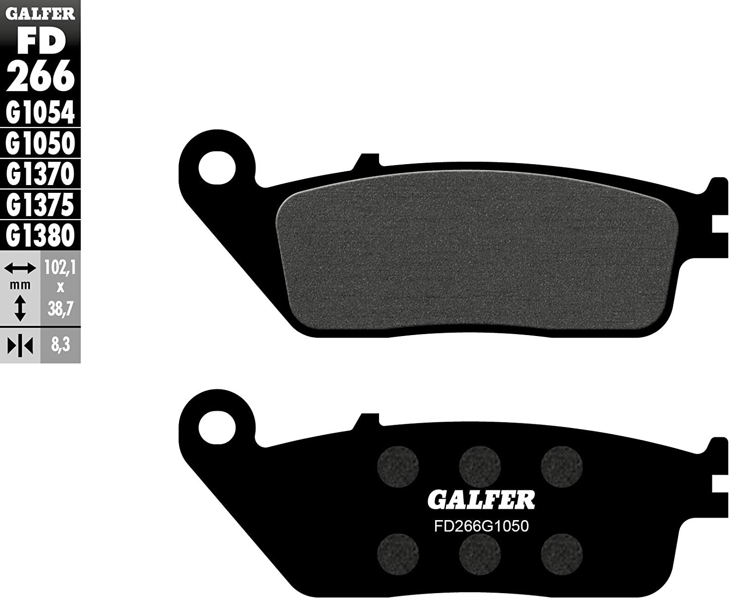 Предни/задни мото накладки Galfer SCOOTER FD266G1050