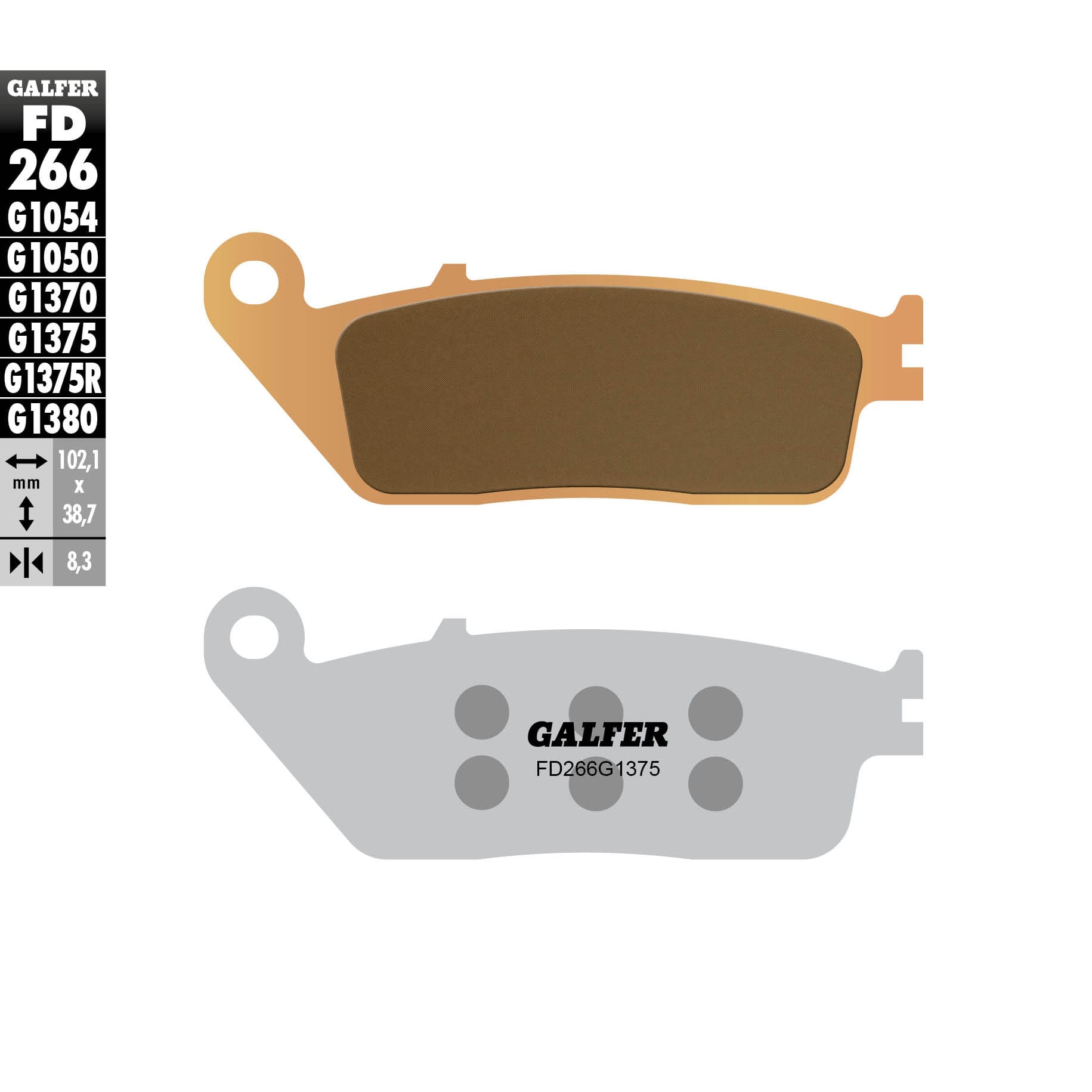 Предни мото накладки Galfer SINTERED COMPOUND FD266G1375