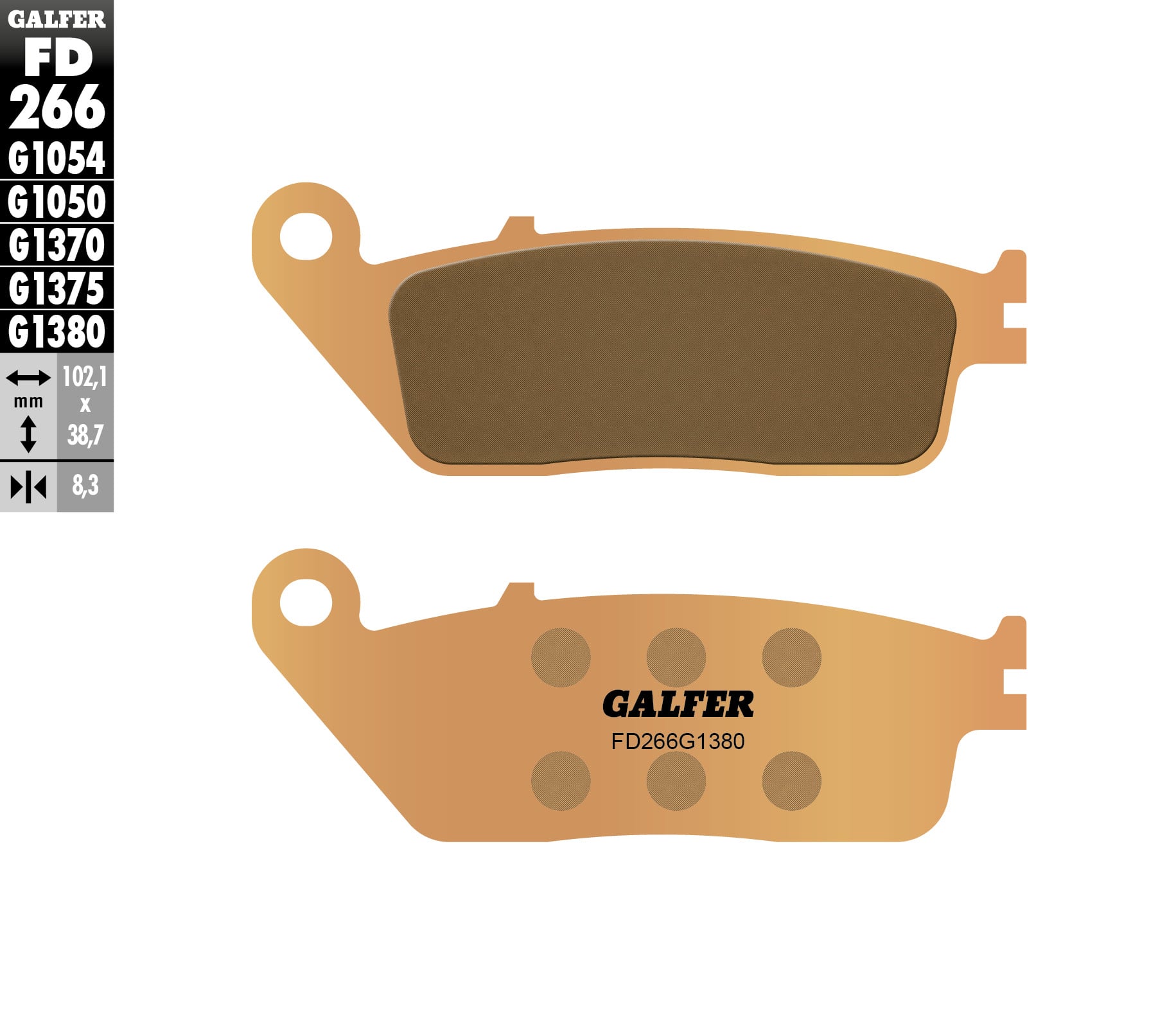 Предни/Задни мото накладки Galfer SINTERED SCOOTER FD266G1380
