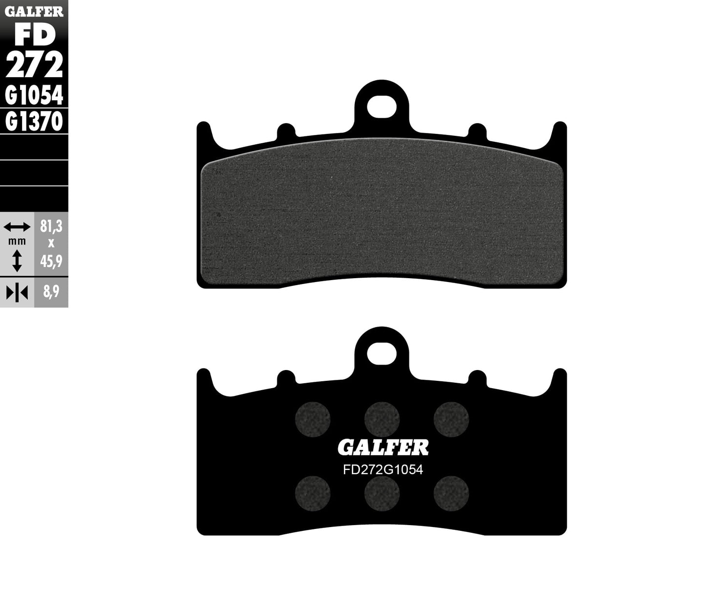 Предни мото накладки Galfer SEMI METAL FD272G1054