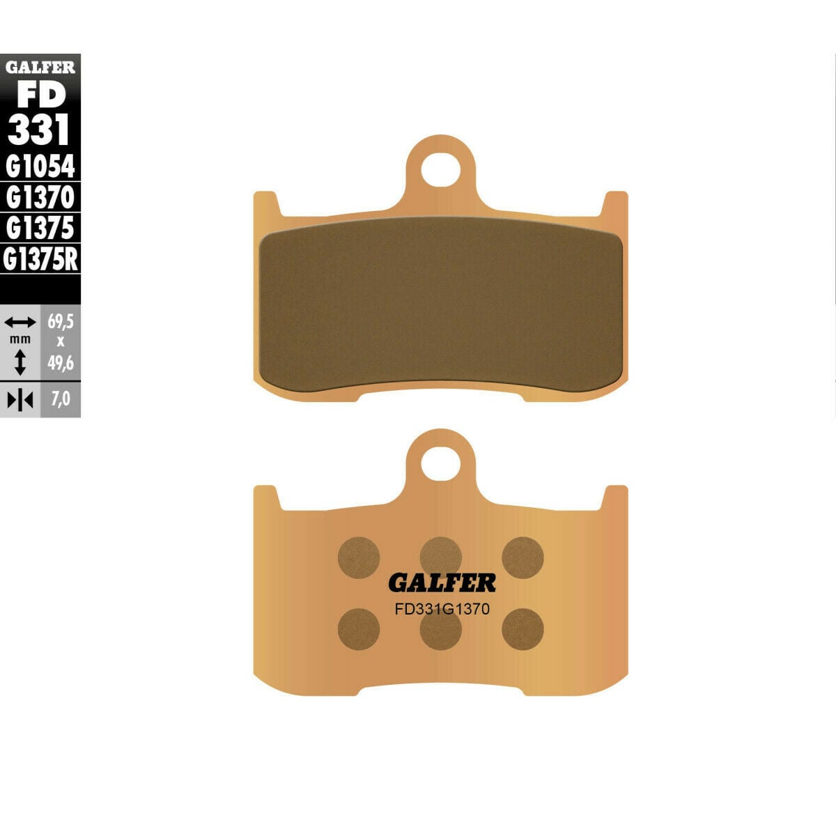 Предни мото накладки Galfer SINTERED COMPOUND FD331G1370