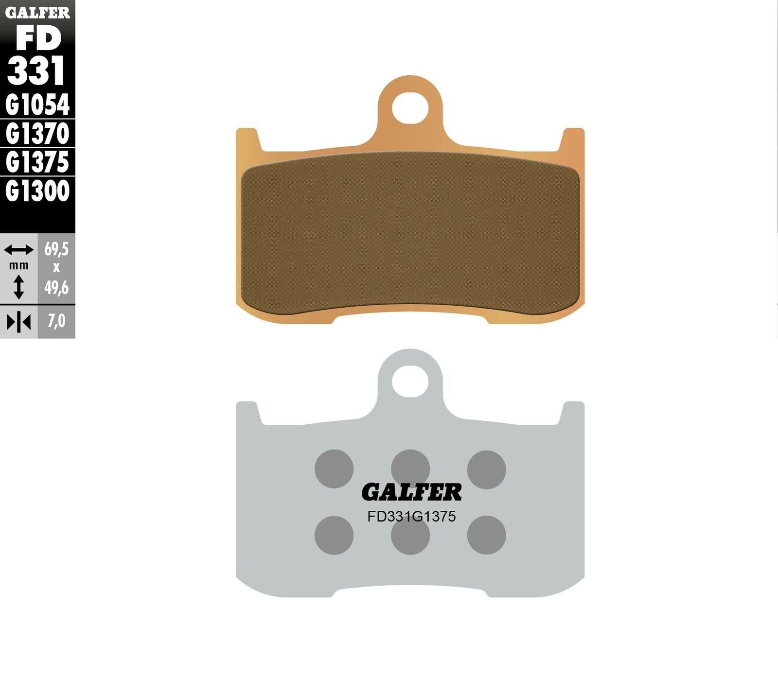 Предни мото накладки Galfer SINTERED COMPOUND FD331G1375