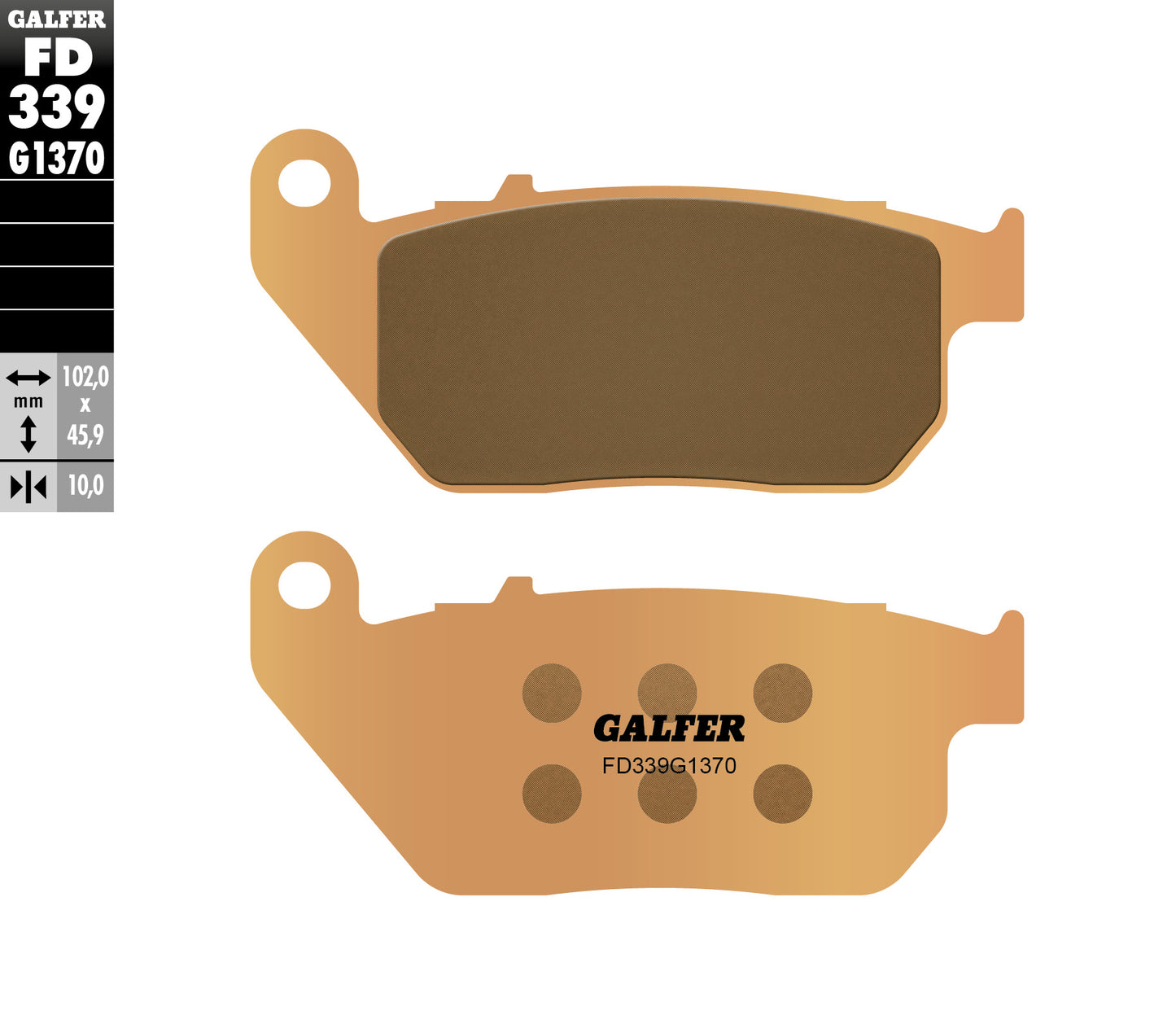 Предни мото накладки Galfer SINTERED COMPOUND FD339G1370