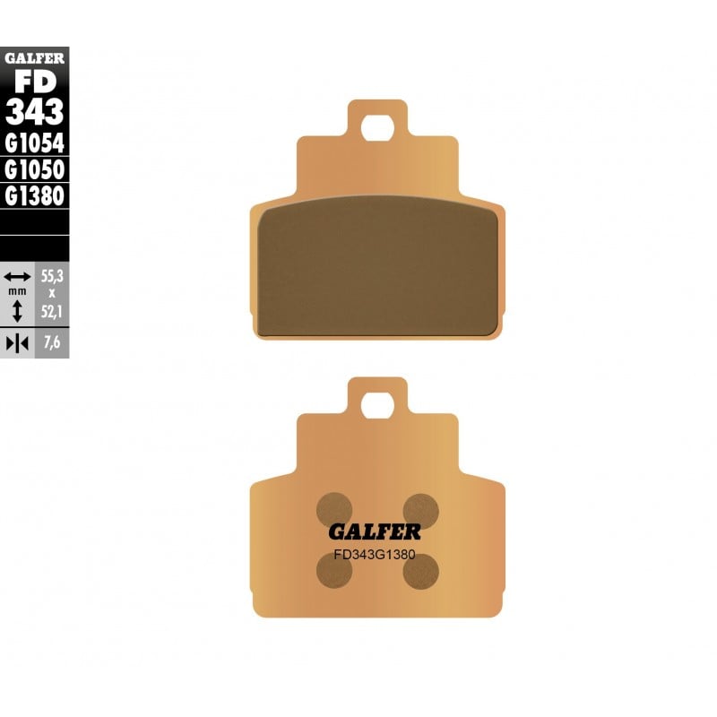 Задни мото накладки Galfer SINTERED SCOOTER COMPOUND FD343G1380