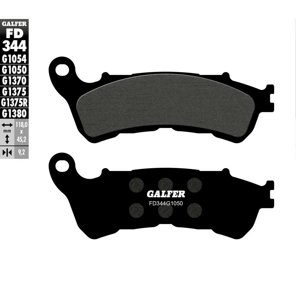 Предни/задни мото накладки Galfer SCOOTER FD344G1050
