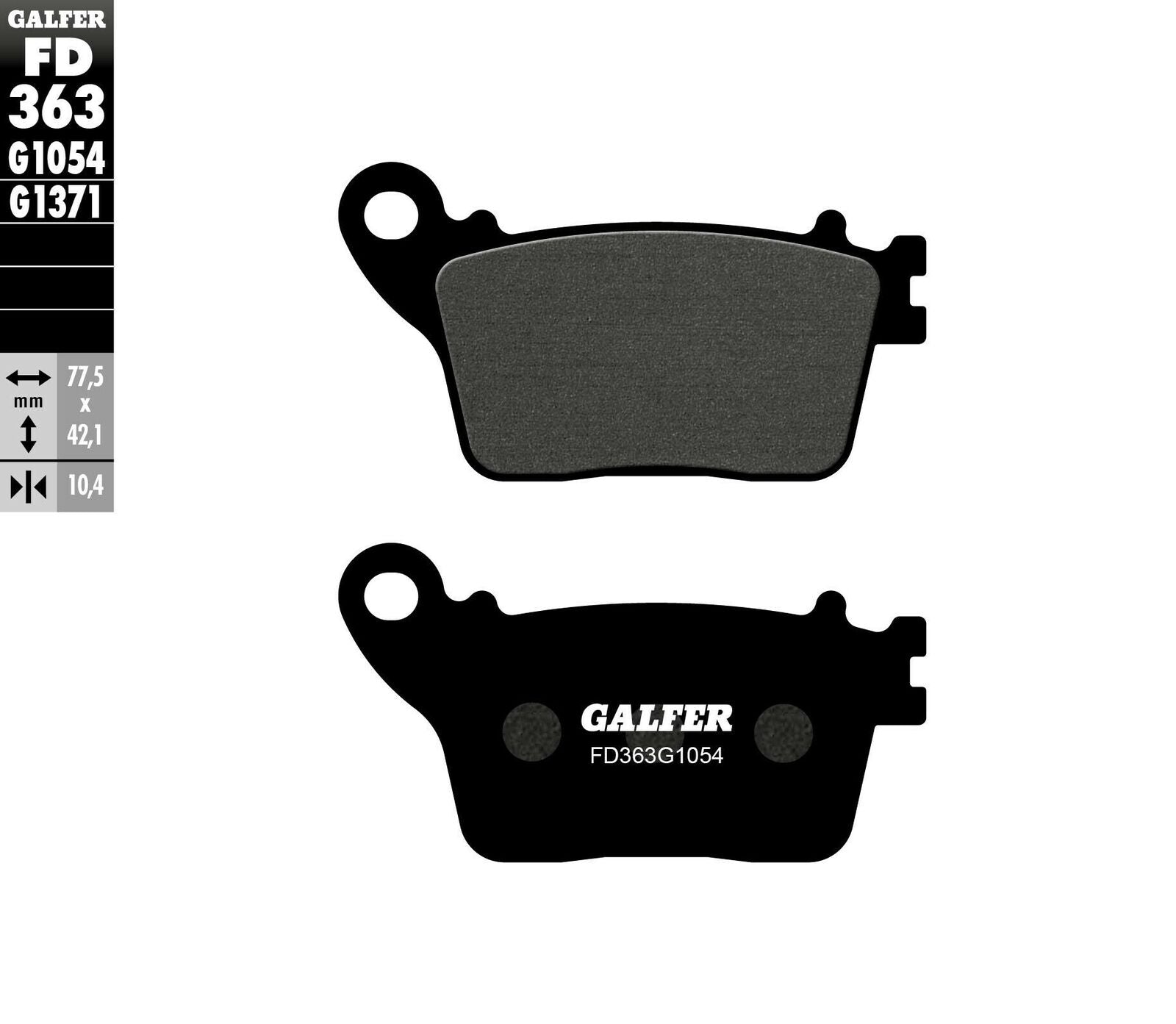 Задни мото накладки Galfer SEMI METAL FD363G1054