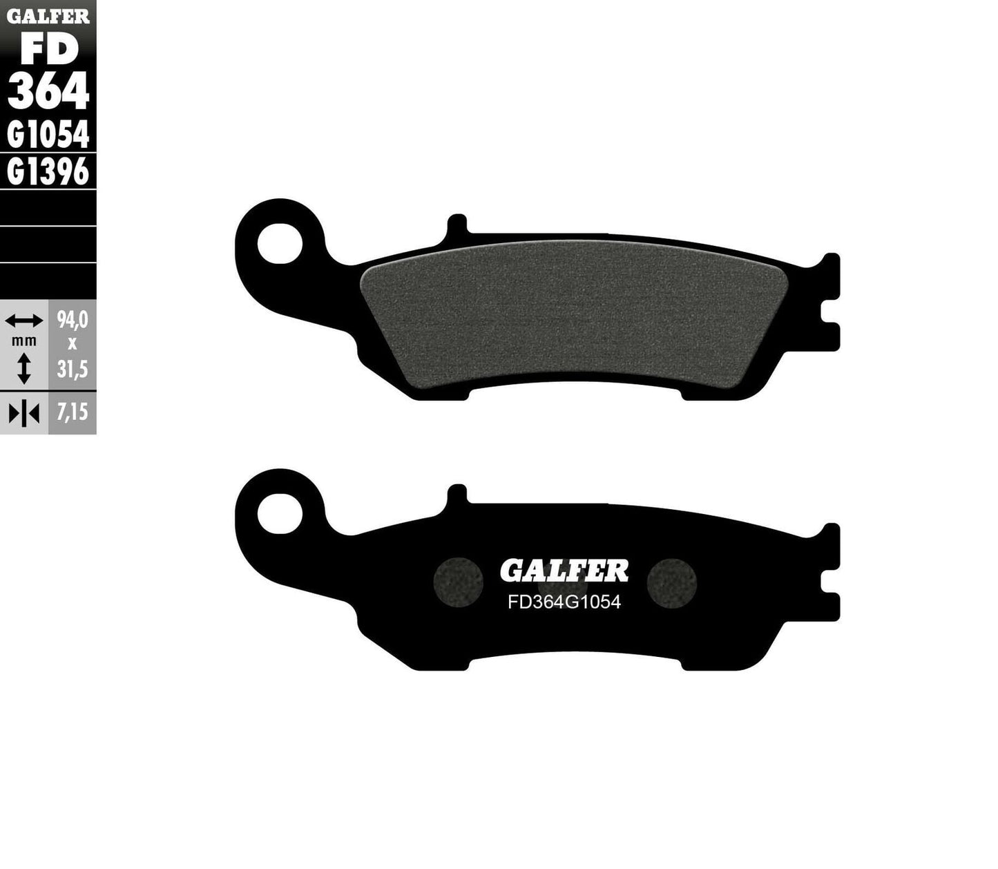 Предни мото накладки Galfer SEMI METAL FD364G1054