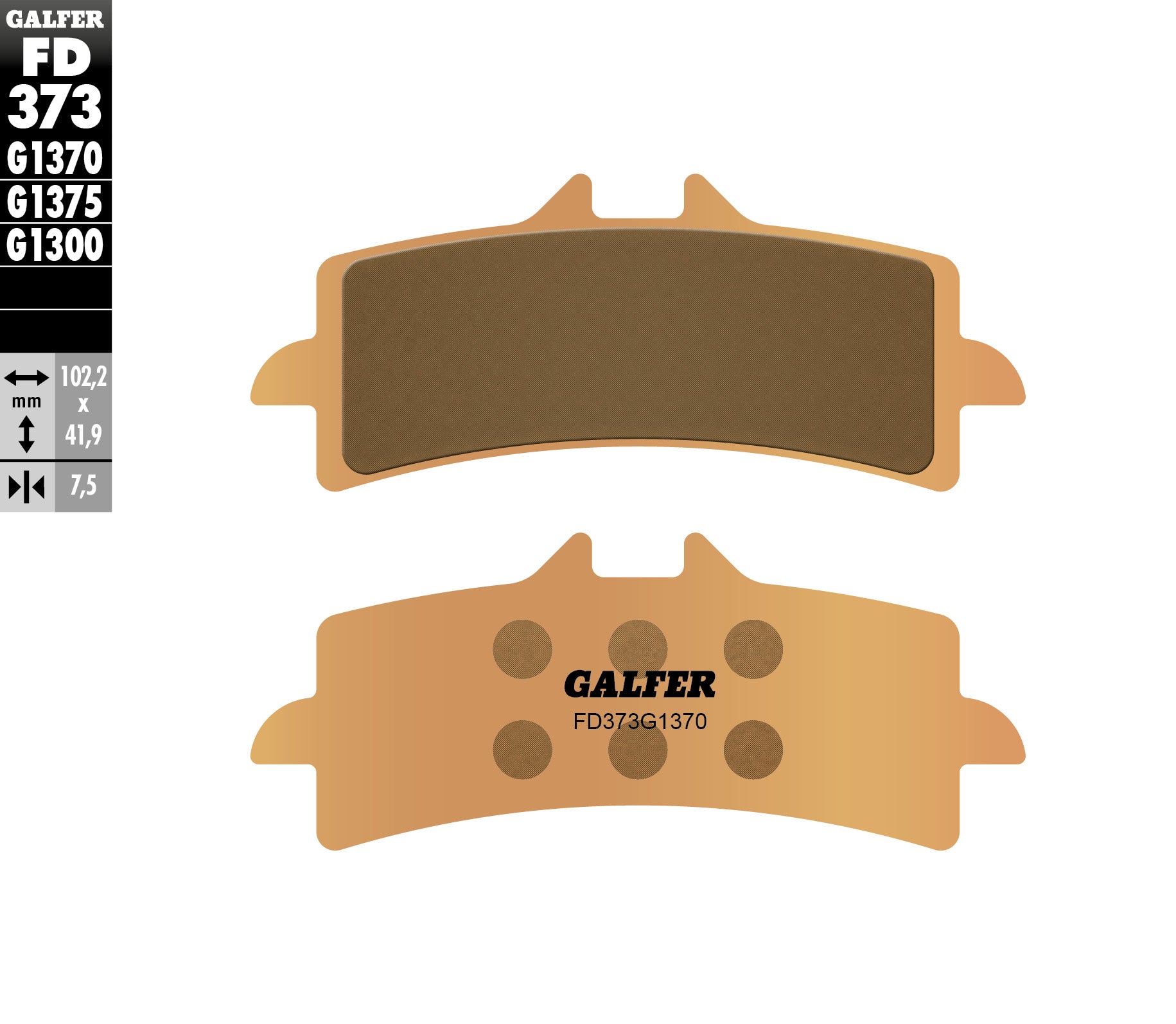 Предни мото накладки Galfer SINTERED COMPOUND FD373G1370