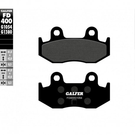 Задни мото накладки Galfer SEMI METAL FD400G1054