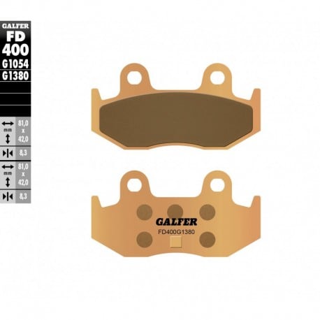 Задни мото накладки Galfer SINTERED SCOOTER COMPOUND FD400G1380