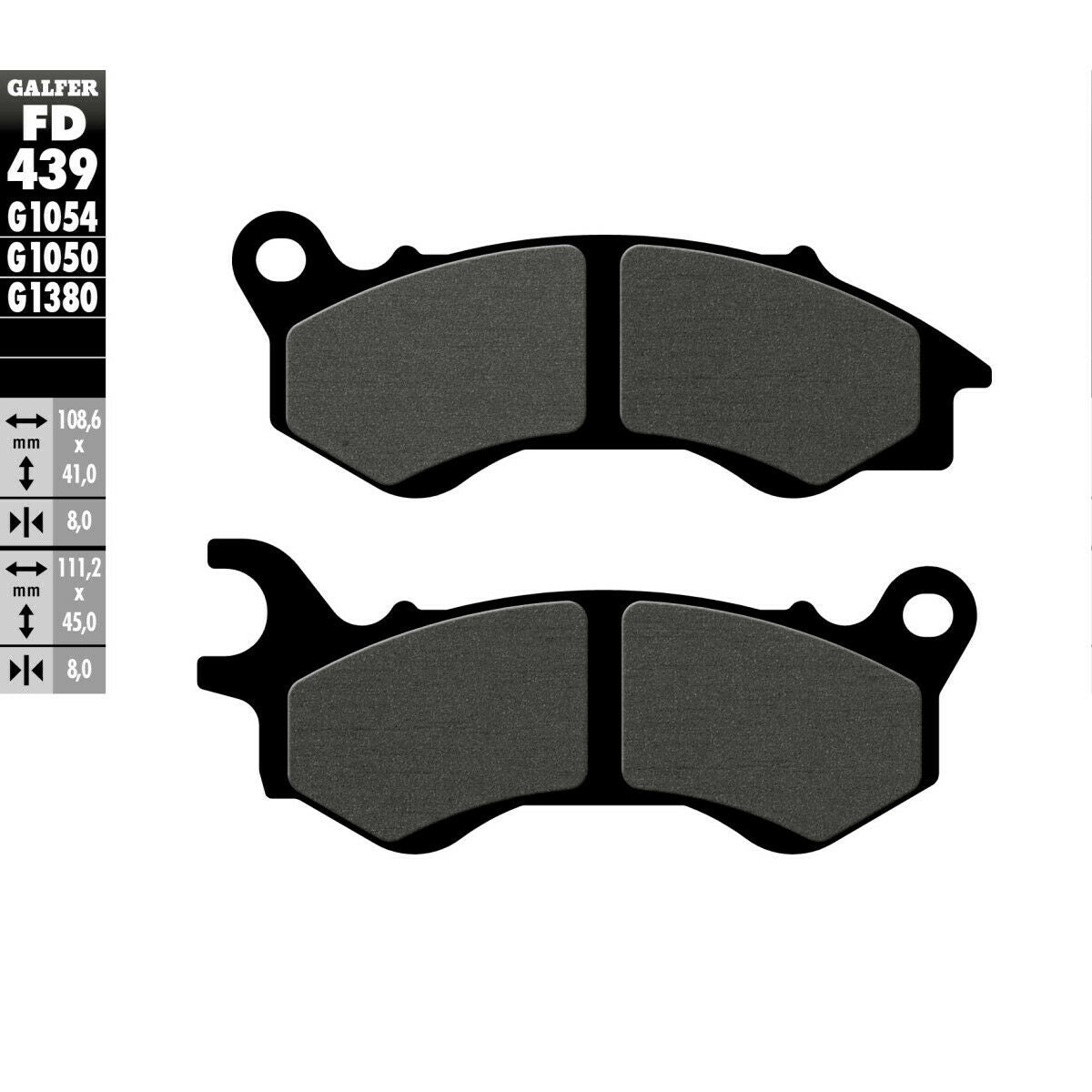 Предни мото накладки Galfer SEMI METAL FD439G1054