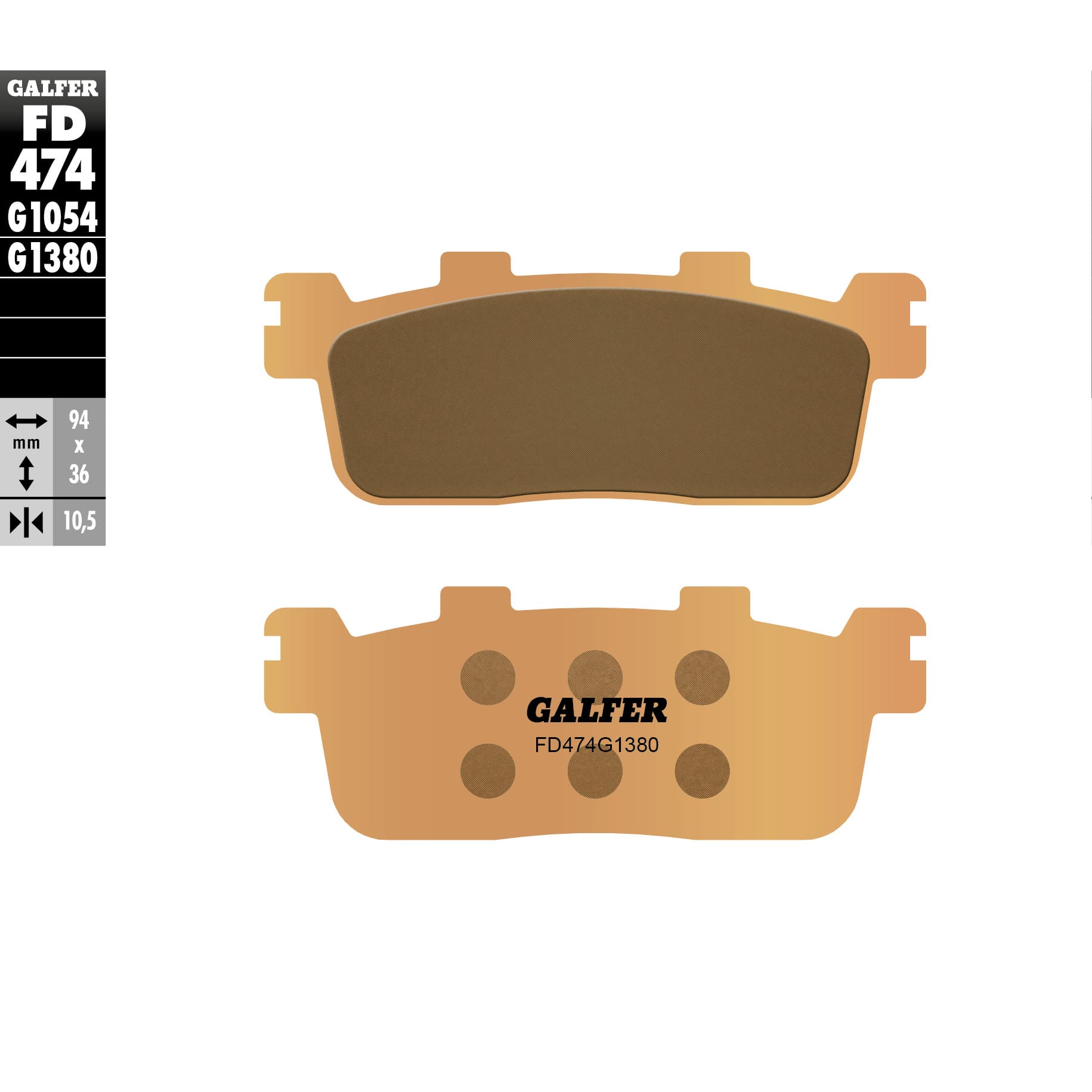 Задни мото накладки Galfer SINTERED SCOOTER FD474G1380