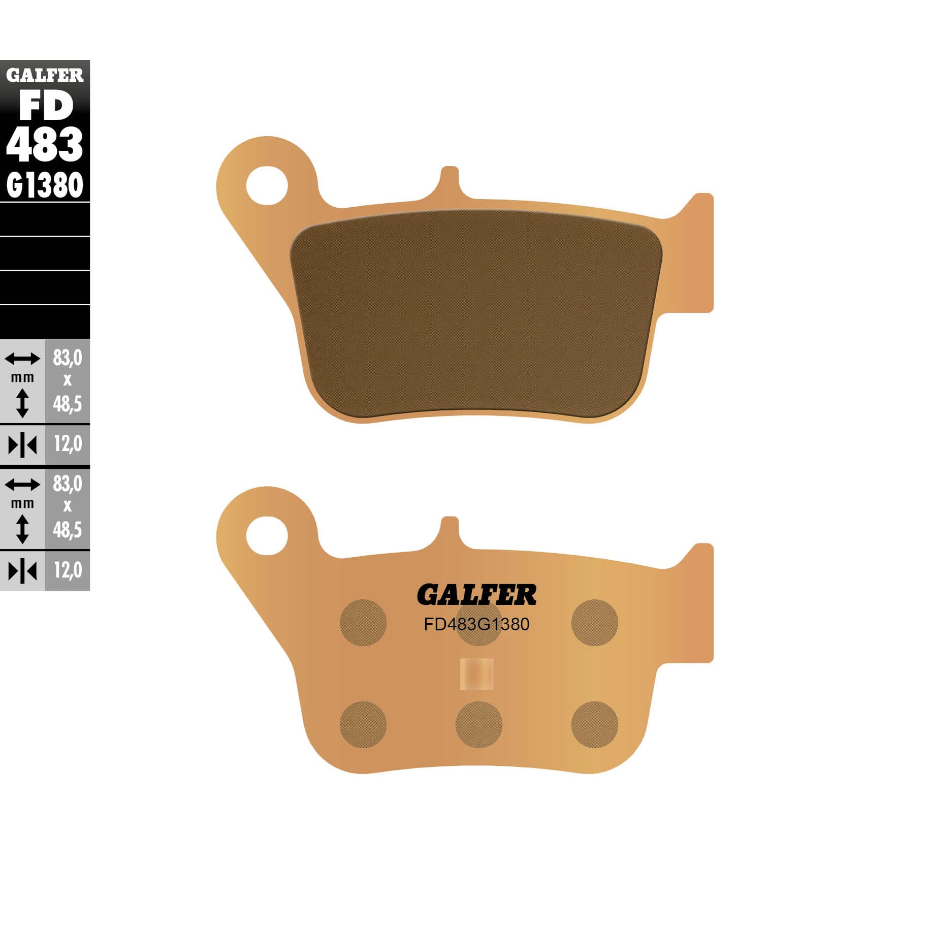 Задни мото накладки Galfer SINTERED SCOOTER FD483G1380