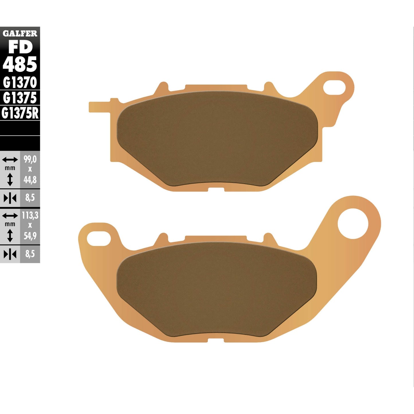 Предни мото накладки Galfer SINTERED COMPOUND FD485G1370