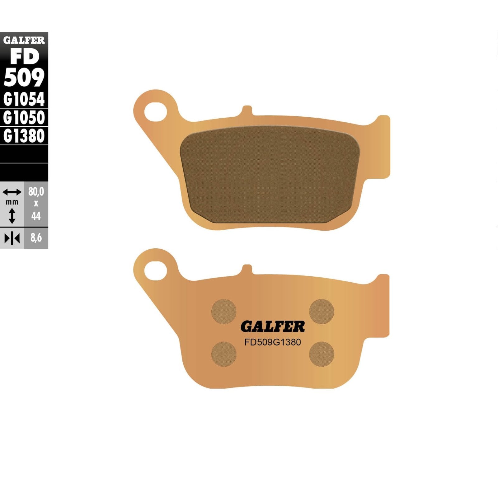 Предни/Задни мото накладки Galfer SINTERED SCOOTER FD509G1380