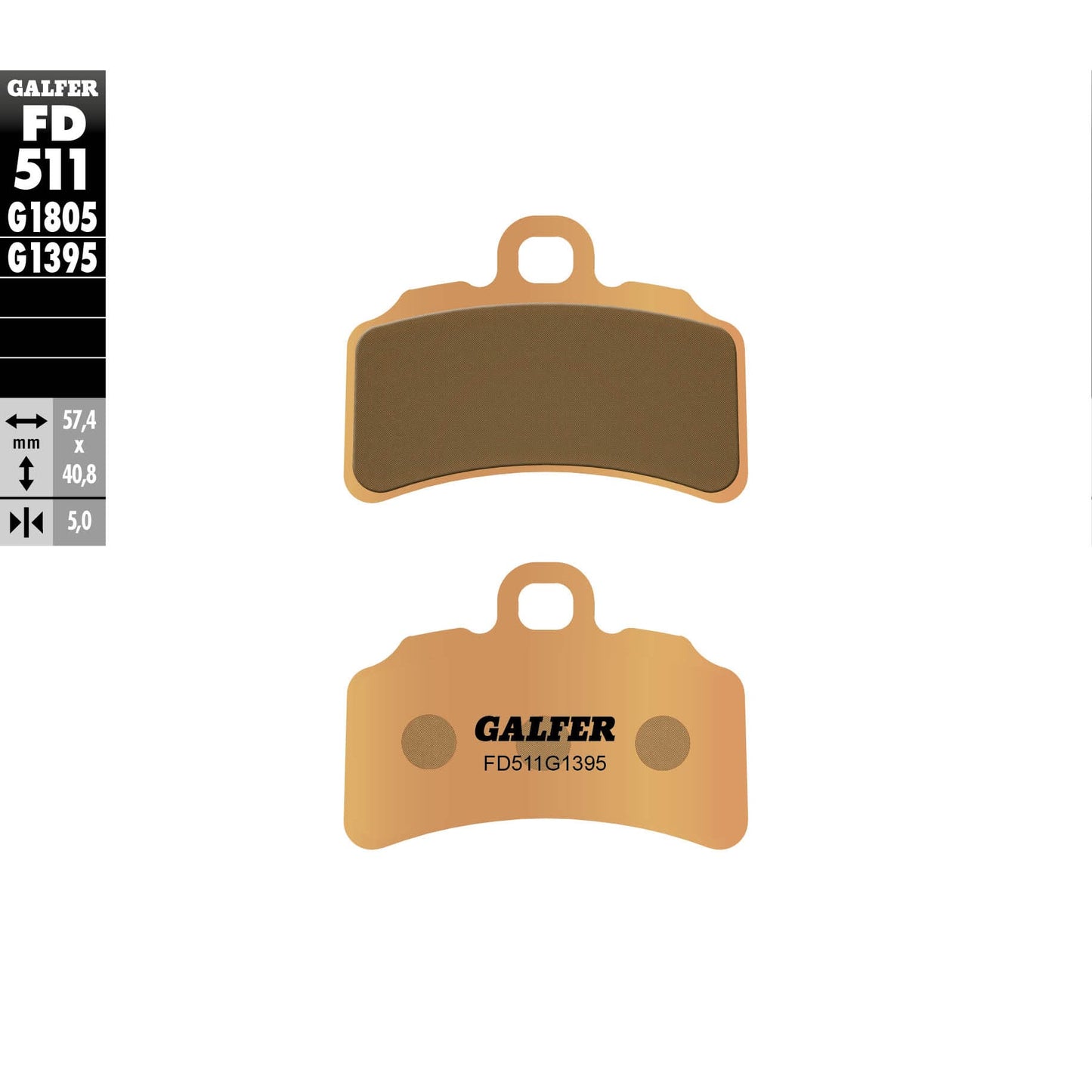 Предни мото накладки Galfer SINTERED COMPOUND FD511G1395