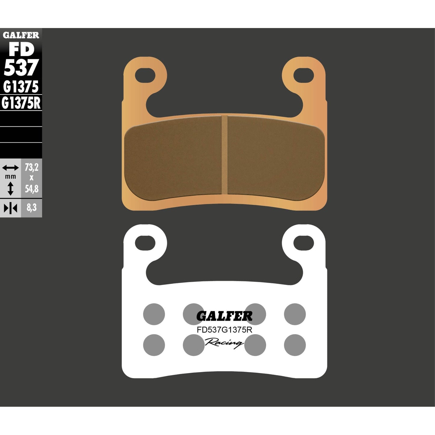 Предни мото накладки Galfer SINTERED RACING COMPOUND FD537G1375R