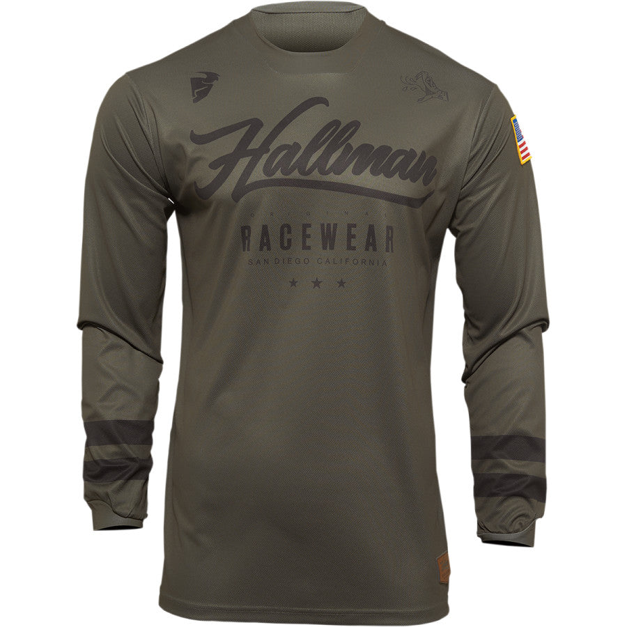 Мотокрос джърси THOR HALLMAN HOPETOWN ARMY/BLACK