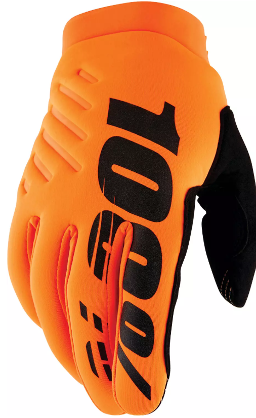 Мотокрос ръкавици 100% BRISKER FLUO ORANGE/BLACK