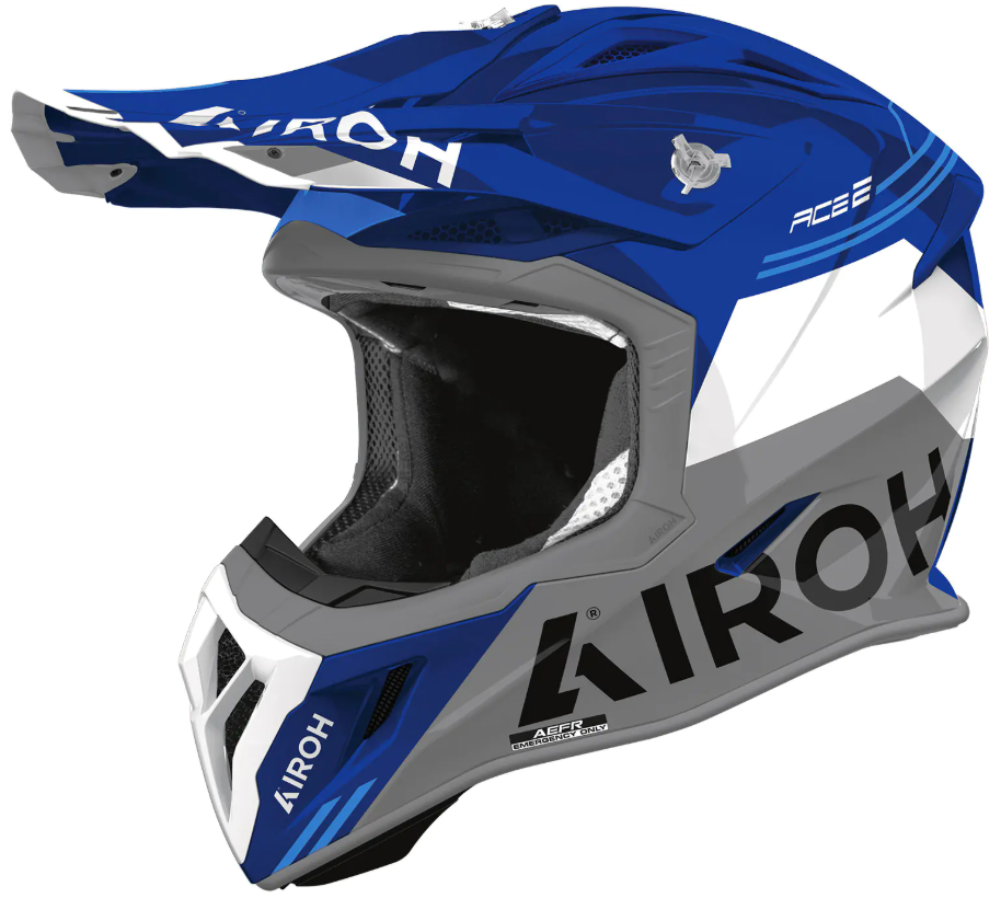 Мотокрос каска AIROH AVIATOR ACE 2 FURY BLUE GLOSS