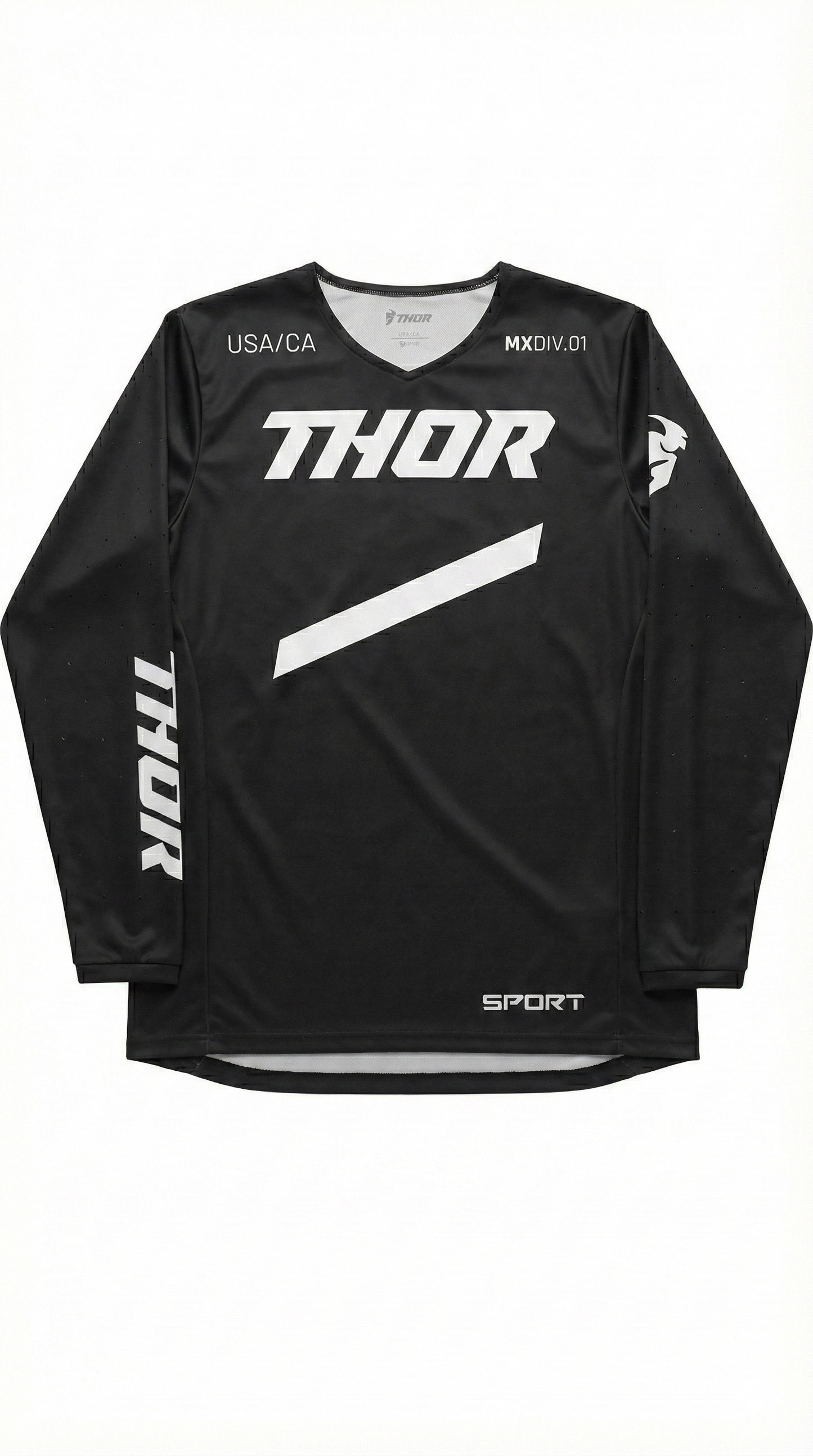 Професионално Мото Джърси THOR – Black/White Sport Edition