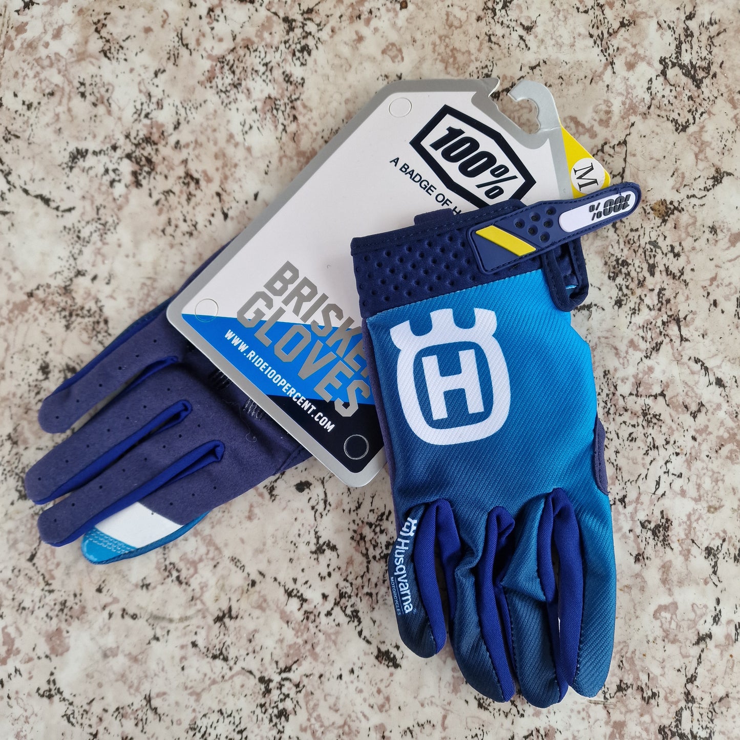 HUSQVARNA мотокрос ръкавици Race Aerolite жълти