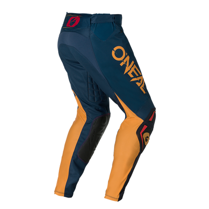 Мотокрос брич O'NEAL HARDWEAR SWIPE NAVY BLUE/TANGERINE V.26