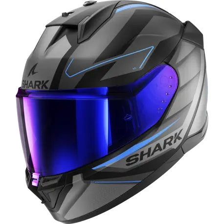 Каска SHARK D-SKWAL 3 SIZLER MATT BLACK/GREY/BLUE