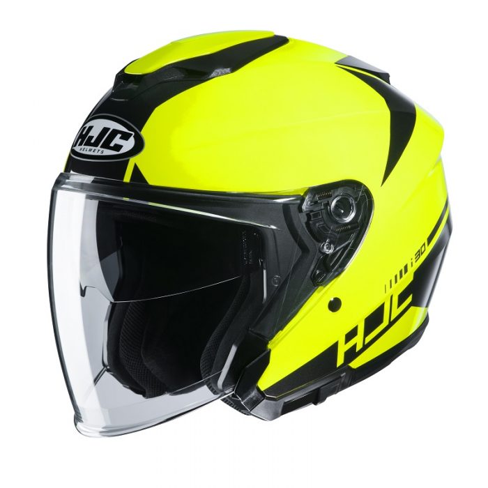 Отворена каска HJC i30 BARAS NEON YELLOW