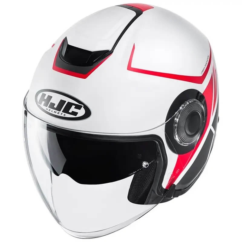 Скутер каска HJC i40 Camet WHITE/RED
