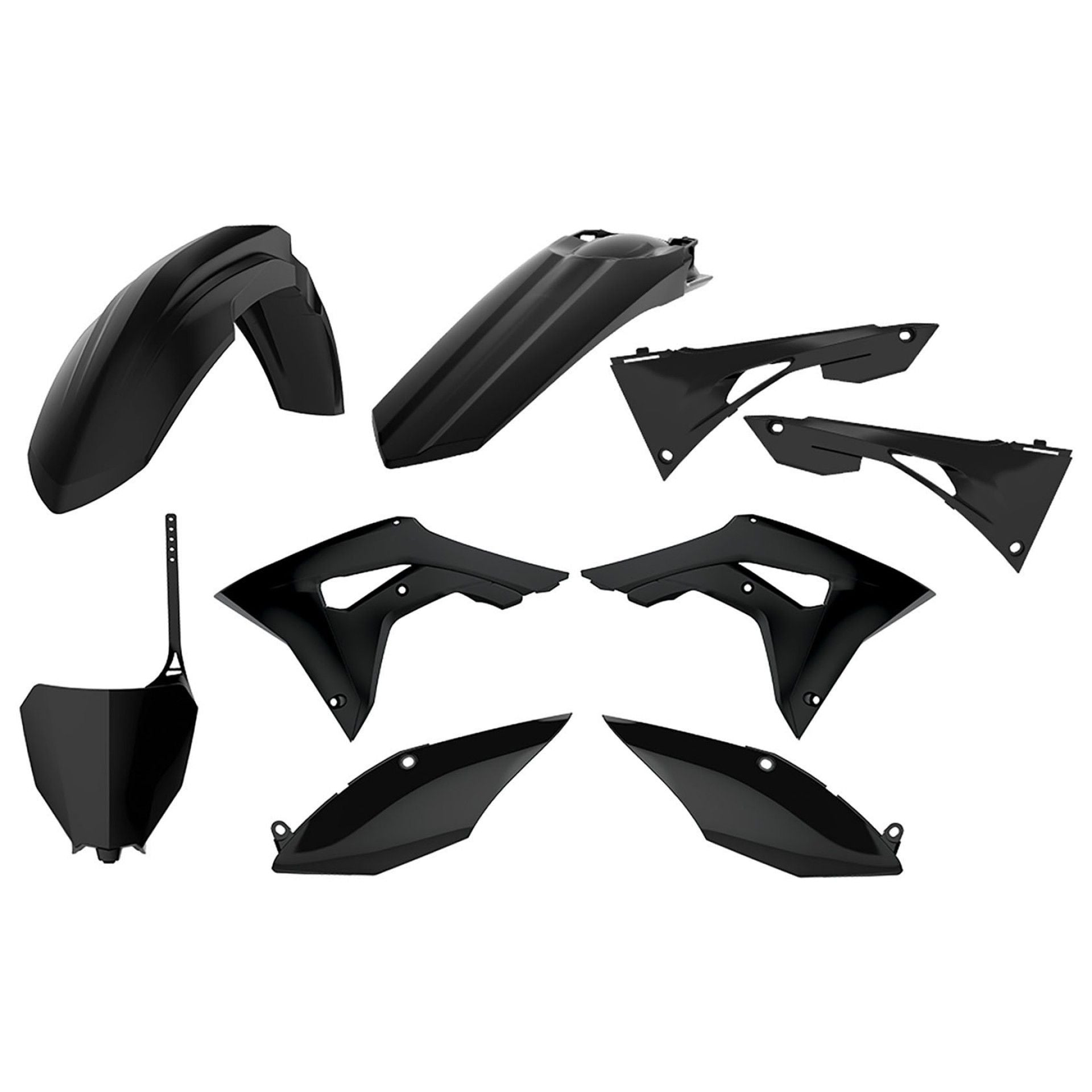 Пластмасов MX кит POLISPORT за HONDA CRF110F - 20013-2018- BLACK OEM