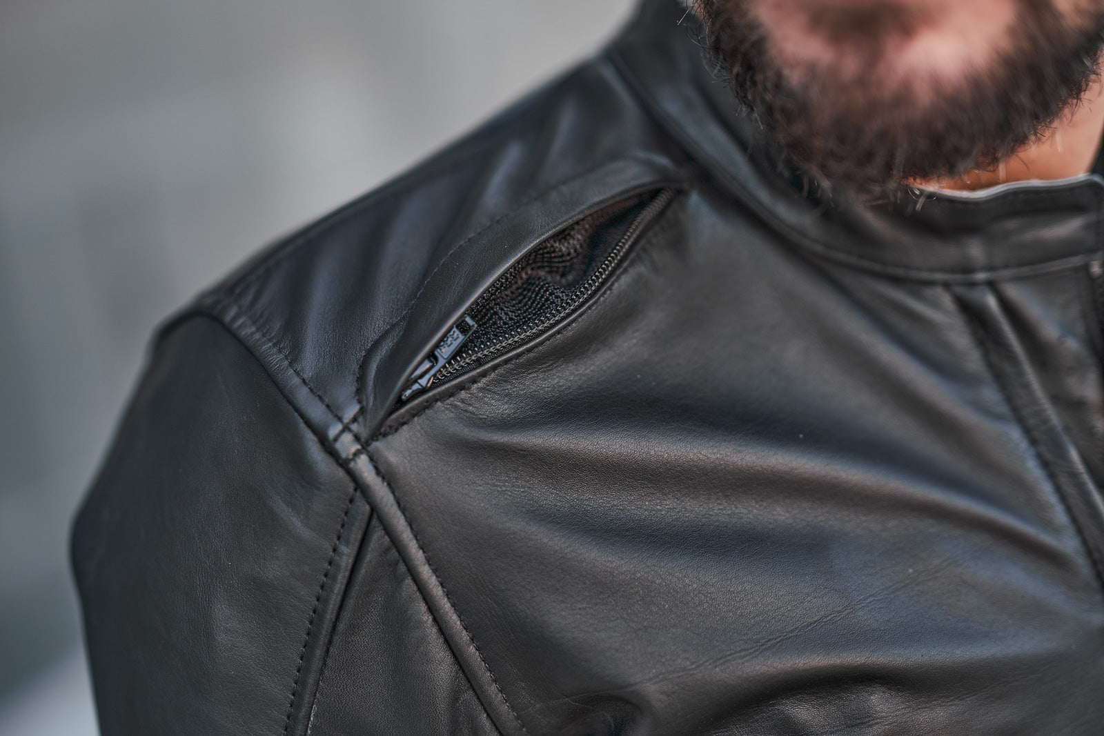 Кожено мото яке SHIMA HUNTER PLUS 2.0 BLACK