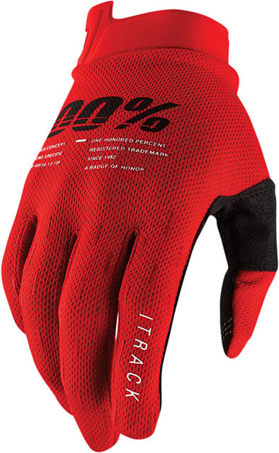 Мотокрос ръкавици 100% iTRACK RED