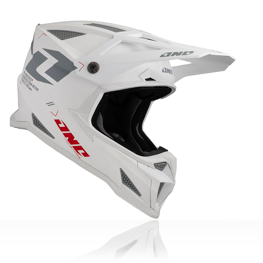 Мотокрос каска ONE INDUSTRIES X-297 FOCUS WHITE/GRAY