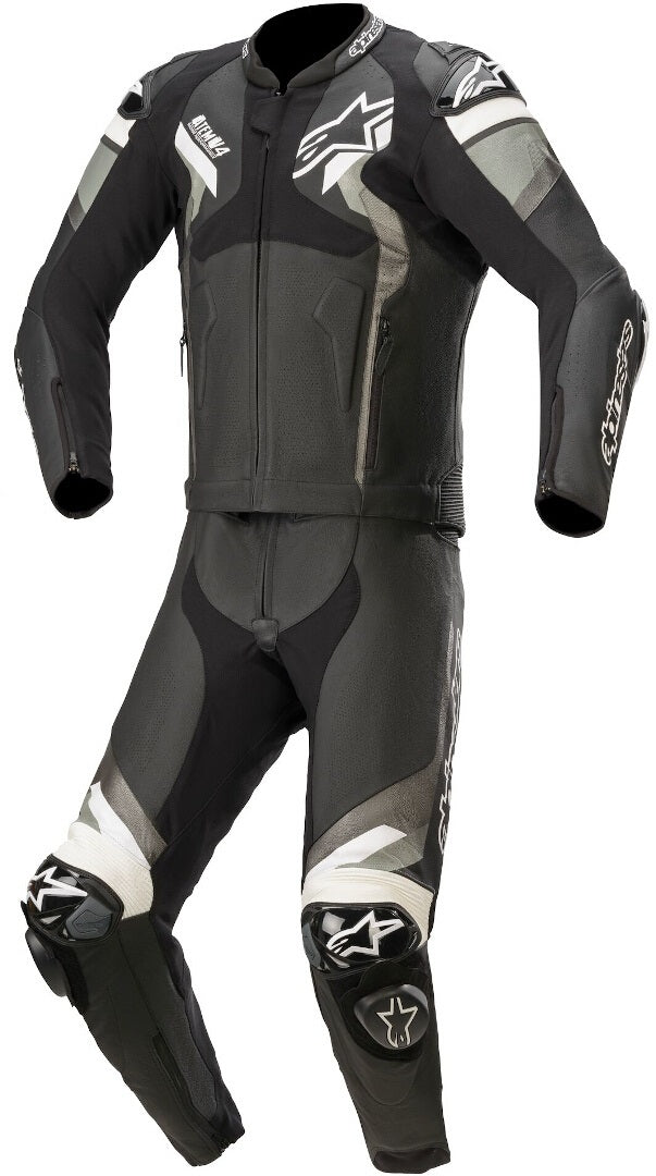 КОЖЕН ЕКИП ALPINESTARS ATEM V4 BLACK/GREY/WHITE 2PC