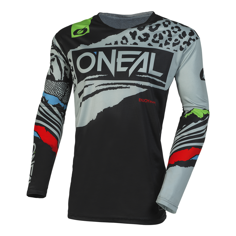 Детска мотокрос блуза O'NEAL MAYHEM WILD V.23 BLACK/GRAY